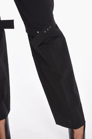 Pantaloni in Nylon Stretch con Dettagli Removibili