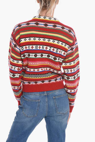 Wool-jacquard Crewneck Sweater