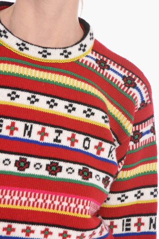 Wool-jacquard Crewneck Sweater