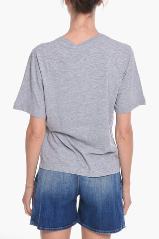 Crewneck T-shirt with Front Graphic Print