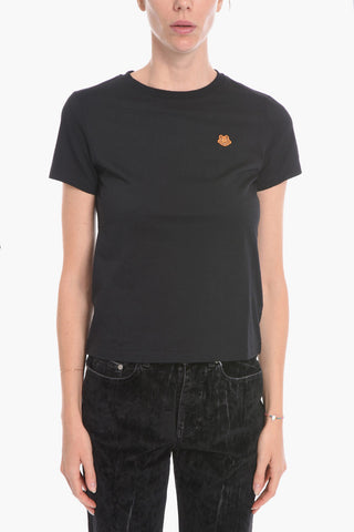 Crewneck T-shirt with TIGER CREST Patch
