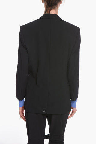 Blazer Monopetto in Gabardine di Lana