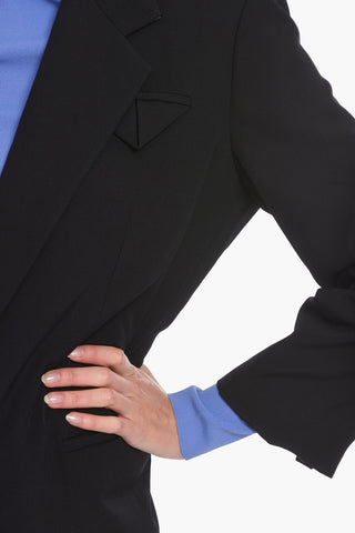 Blazer Monopetto in Gabardine di Lana