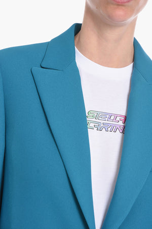 Ein-Knopf-Blazer mit spitzem Revers
