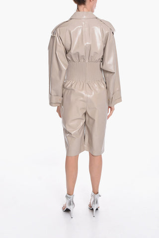 Leather SHINY Slim Fit Jumpsuit