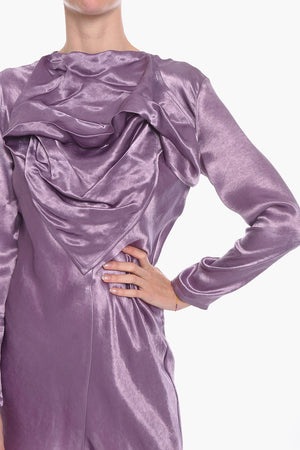 Satin Midi Dress BANDANA