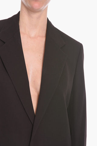 Jumpsuit FLUID in Lana con Design a Giacca