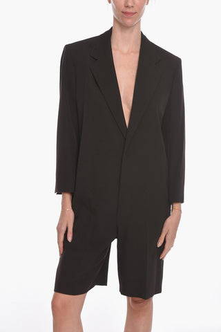 Jumpsuit FLUID in Lana con Design a Giacca