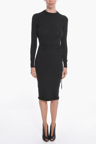 Cotton-knitted ISABEL Dress with Open-back