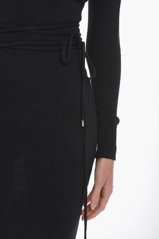 Cotton-knitted ISABEL Dress with Open-back