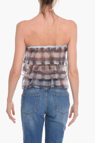 Top Senza Spalline TANIA in Taffeta Tecnico