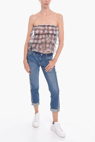 Top Senza Spalline TANIA in Taffeta Tecnico