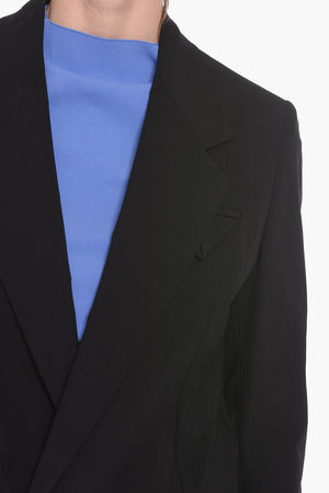 Blazer Monopetto in Canvas di Nylon