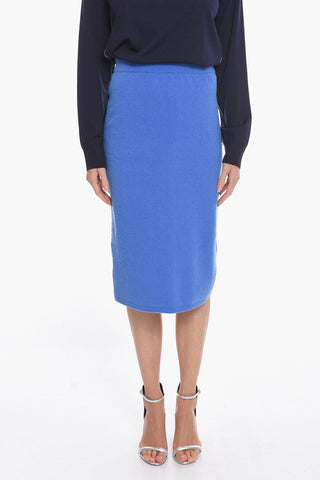 Stretchy Knit Midi Skirt