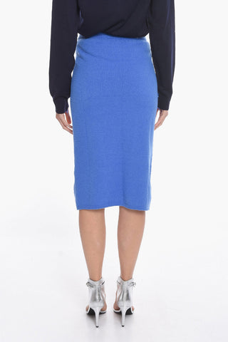 Stretchy Knit Midi Skirt