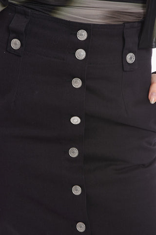 Denim NILEHORA Skirt with High Waist