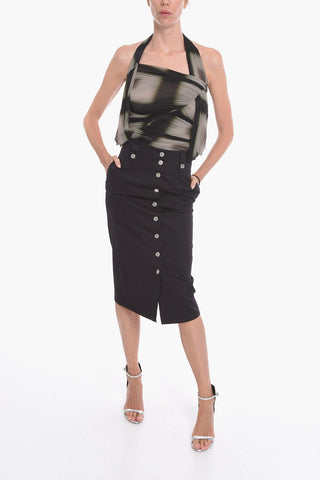 Denim NILEHORA Skirt with High Waist