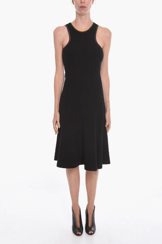 Vestito Midi Smanicato con Cut-out sulla Schiena