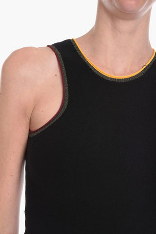 Vestito Midi Smanicato con Cut-out sulla Schiena