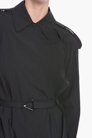 Cotton Blend COMPACT Trench-shaped Jumpsuit
