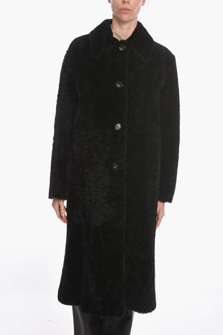 Single-breasted Shearling Coat