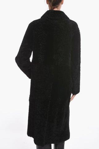 Single-breasted Shearling Coat
