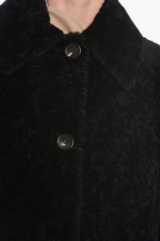 Single-breasted Shearling Coat