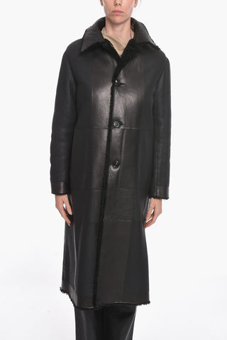 Single-breasted Shearling Coat