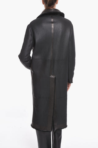 Single-breasted Shearling Coat