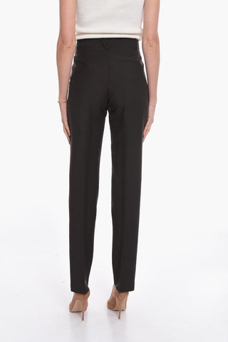 4 Pocket Mohair Blend Pants with Belt Loops