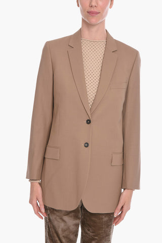 Blazer in Lana con Spacco Posteriore