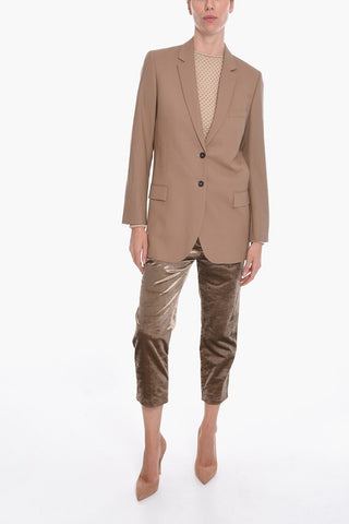 Blazer in Lana con Spacco Posteriore