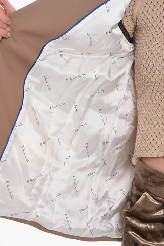 Blazer in Lana con Spacco Posteriore