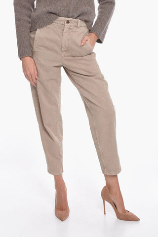Jeans Mom Fit con Logo Patch sul Retro