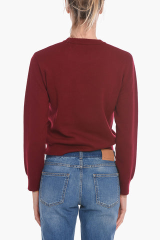 Compact-wool Crewneck Sweater with TIGER Logo