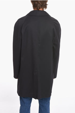 Cotton Blend Raincoat with Flush Pockets