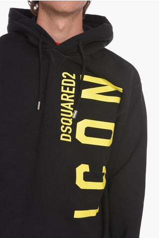 ICON Hoodie Sweatshirt with Logo Print