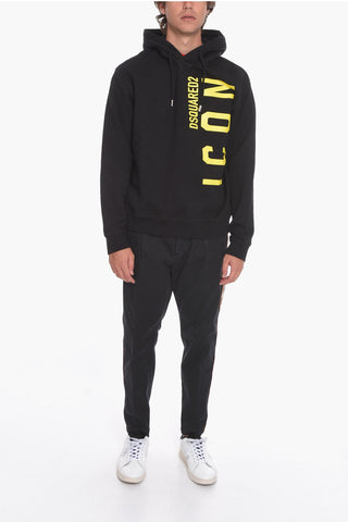 ICON Hoodie Sweatshirt with Logo Print
