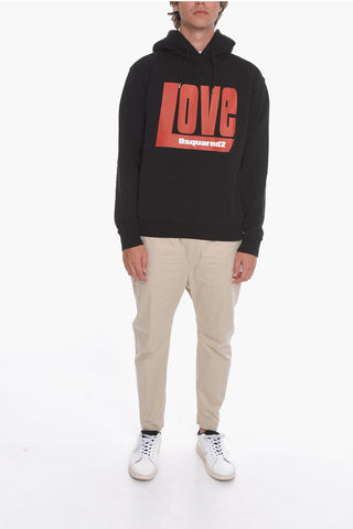 Hoodie sweatshirt with LOVE Print
