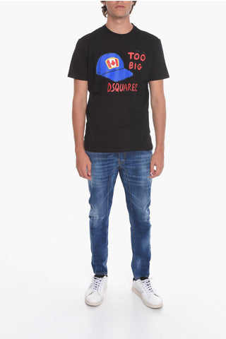Crewneck T-shirt wih Graphic Print
