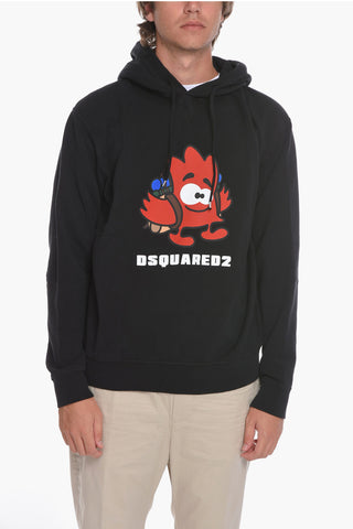 Hoodie sweatshirt with LEASF BUDDY Print