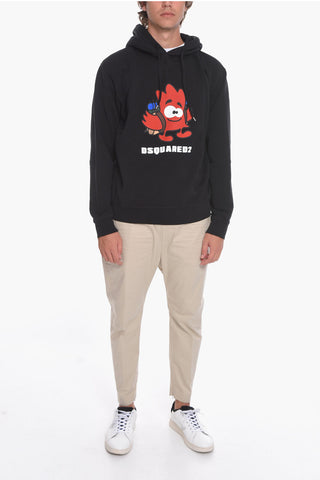 Hoodie sweatshirt with LEASF BUDDY Print