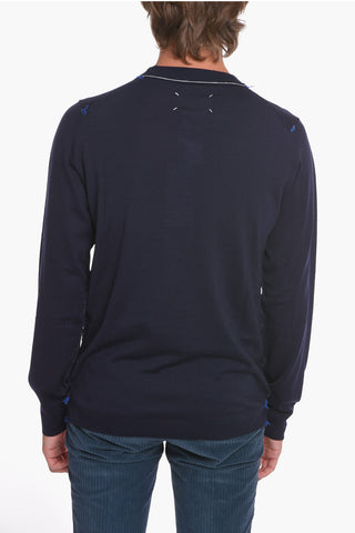 MM4 Crew Neck INSIDE-OUT UNISEX Sweater with Visible Stitchings