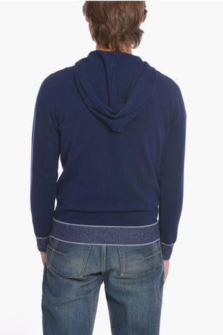 Maglia in Misto Lana con Cappuccio