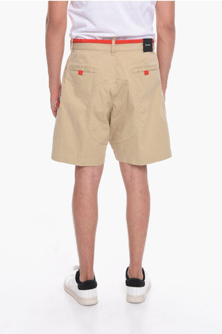 Shorts Crago in Denim con Stampa Logo