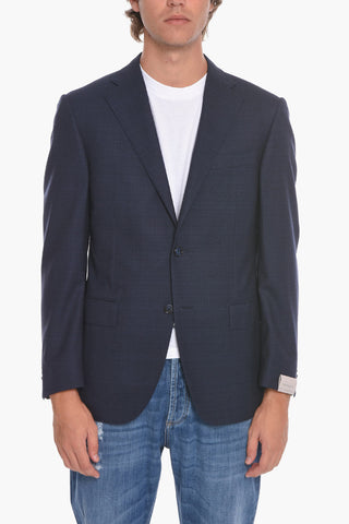 Blazer Foderato LEADER in Lana Vergine con Doppio Spacco