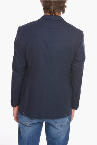 Blazer Foderato LEADER in Lana Vergine con Doppio Spacco