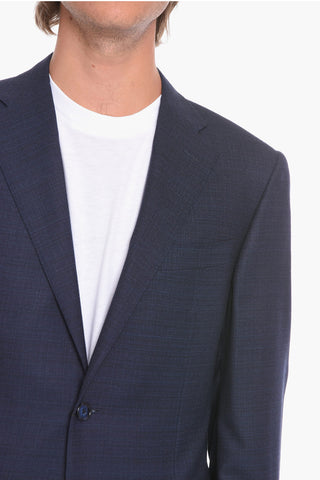 Blazer Foderato LEADER in Lana Vergine con Doppio Spacco