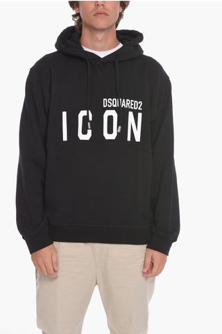 ICON Hoodie Sweatshirt with Logo Print