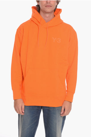 Felpa Hoodie in Cotone Garzato con Maxitasca